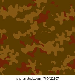 Camouflage pattern seamless background. Animal military camouflage. Abstract seamless pattern for army, hunting, fashion cloth textile. Colorful modern soldier style. Vector militaristic texture.
