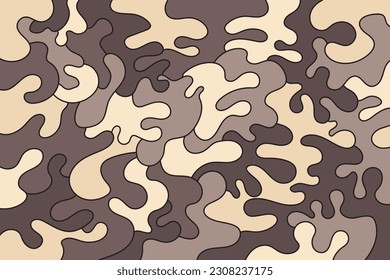 Camouflage pattern. Seamless background. Vector illustration.