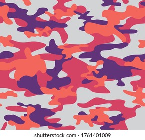 
Camouflage pattern seamless pattern gray background stylish print design