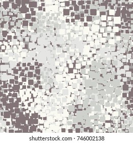 Camouflage pattern. Seamless. Made up of rounded squares gathered in groups. Recommended for 3D modeling, textiles and design.