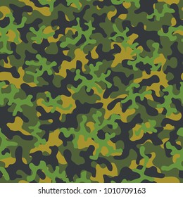Camouflage pattern. Seamless. Military background. Soldier camouflage. Abstract seamless pattern for army, navy, hunting, fashion cloth textile. Colorful modern soldier style. Vector facric texture