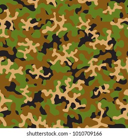 Camouflage pattern. Seamless. Military background. Soldier camouflage. Abstract seamless pattern for army, navy, hunting, fashion cloth textile. Colorful modern soldier style. Vector facric texture