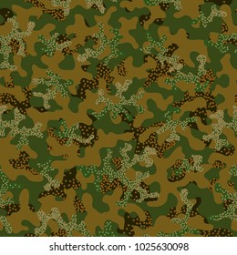 Camouflage pattern. Seamless. Military background. Soldier camouflage. Abstract seamless pattern for army, navy, hunting, fashion cloth textile. Colorful modern soldier style. Vector facric texture.