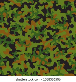 Camouflage pattern. Seamless. Military background. Soldier camouflage. Abstract seamless pattern for army, navy, hunting, fashion cloth textile. Colorful modern soldier style. Vector facric texture