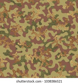 Camouflage pattern. Seamless. Military background. Soldier camouflage. Abstract seamless pattern for army, navy, hunting, fashion cloth textile. Colorful modern soldier style. Vector facric texture.