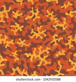 Camouflage pattern. Seamless. Military background. Soldier camouflage. Abstract seamless pattern for army, navy, hunting, fashion cloth textile. Colorful modern soldier style. Vector facric texture.