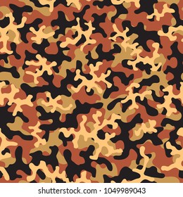 Camouflage pattern. Seamless. Military background. Soldier camouflage. Abstract seamless pattern for army, navy, hunting, fashion cloth textile. Colorful modern soldier style. Vector facric texture