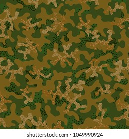 Camouflage pattern. Seamless. Military background. Soldier camouflage. Abstract seamless pattern for army, navy, hunting, fashion cloth textile. Colorful modern soldier style. Vector facric texture.

