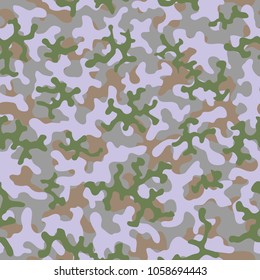 Camouflage pattern. Seamless. Military background. Soldier camouflage. Abstract seamless pattern for army, navy, hunting, fashion cloth textile. Colorful modern soldier style. Vector facric texture