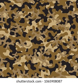 Camouflage pattern. Seamless. Military background. Soldier camouflage. Abstract seamless pattern for army, navy, hunting, fashion cloth textile. Colorful modern soldier style. Vector facric texture