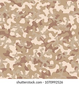 Camouflage pattern. Seamless. Military background. Soldier camouflage. Abstract seamless pattern for army, navy, hunting, fashion cloth textile. Colorful modern soldier style. Vector facric texture.