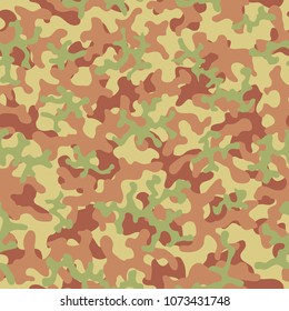 Camouflage pattern. Seamless. Military background. Soldier camouflage. Abstract seamless pattern for army, navy, hunting, fashion cloth textile. Colorful modern soldier style. Vector facric texture