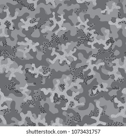 Camouflage pattern. Seamless. Military background. Soldier camouflage. Abstract seamless pattern for army, navy, hunting, fashion cloth textile. Colorful modern soldier style. Vector facric texture.