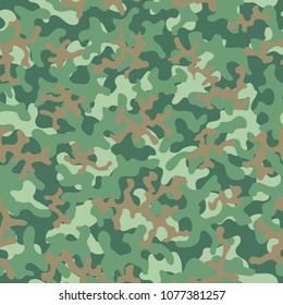 Camouflage pattern. Seamless. Military background. Soldier camouflage. Abstract seamless pattern for army, navy, hunting, fashion cloth textile. Colorful modern soldier style. Vector facric texture