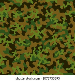 Camouflage pattern. Seamless. Military background. Soldier camouflage. Abstract seamless pattern for army, navy, hunting, fashion cloth textile. Colorful modern soldier style. Vector facric texture