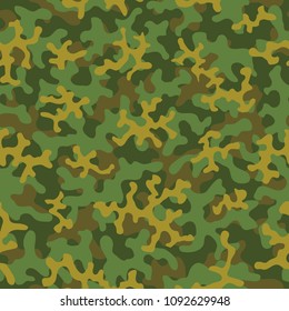 Camouflage pattern. Seamless. Military background. Soldier camouflage. Abstract seamless pattern for army, navy, hunting, fashion cloth textile. Colorful modern soldier style. Vector facric texture