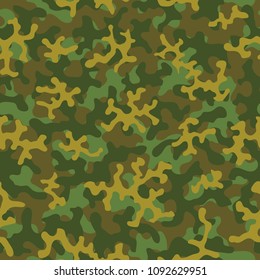 Camouflage pattern. Seamless. Military background. Soldier camouflage. Abstract seamless pattern for army, navy, hunting, fashion cloth textile. Colorful modern soldier style. Vector facric texture