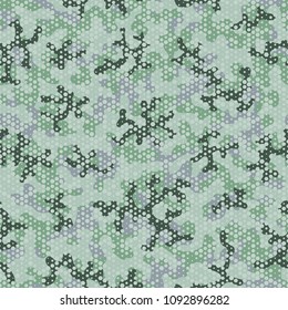 Camouflage pattern. Seamless. Military background. Soldier camouflage. Abstract seamless pattern for army, navy, hunting, fashion cloth textile. Colorful modern soldier style. Vector fabric texture.
