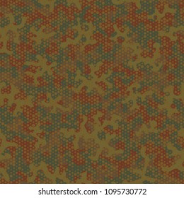 Camouflage pattern. Seamless. Military background. Soldier camouflage. Abstract seamless pattern for army, navy, hunting, fashion cloth textile. Colorful modern soldier style. Vector fabric texture.