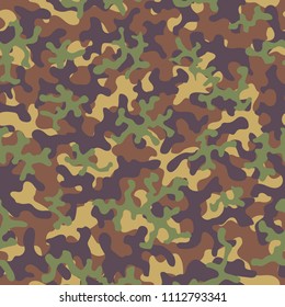 Camouflage pattern. Seamless. Military background. Soldier camouflage. Abstract seamless pattern for army, navy, hunting, fashion cloth textile. Colorful modern soldier style. Vector facric texture