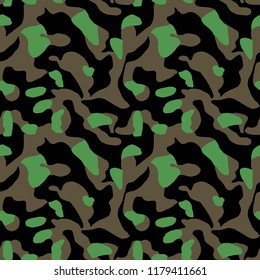 Camouflage pattern. Seamless. Military background. Soldier camouflage. Abstract seamless pattern for army, navy, hunting, fashion cloth textile. Colorful modern soldier style. Vector facric texture.