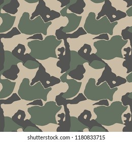 Camouflage pattern. Seamless. Military background. Soldier camouflage. Abstract seamless pattern for army, navy, hunting, fashion cloth textile. Colorful modern soldier style. Vector facric texture.