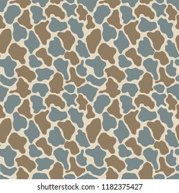 Camouflage pattern. Seamless. Military background. Soldier camouflage. Abstract seamless pattern for army, navy, hunting, fashion cloth textile. Colorful modern soldier style. Vector facric texture.