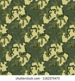 Camouflage pattern. Seamless. Military background. Soldier camouflage. Abstract seamless pattern for army, navy, hunting, fashion cloth textile. Colorful modern soldier style. Vector facric texture.