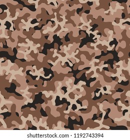 Camouflage pattern. Seamless. Military background. Soldier camouflage. Abstract seamless pattern for army, navy, hunting, fashion cloth textile. Colorful modern soldier style. Vector facric texture