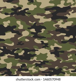 
camouflage pattern seamless on print clothes and fabrics vector