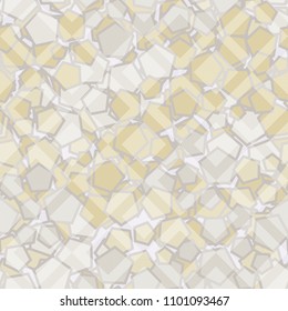 Camouflage pattern. Seamless texture. Pentagons. Chaos. Multicolored. A grid made of rhombuses.