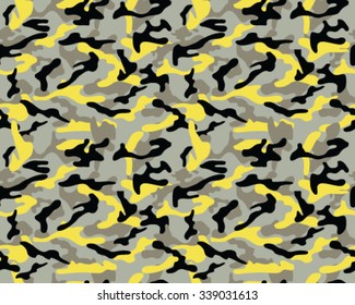 Camouflage pattern, seamless vector wallpaper