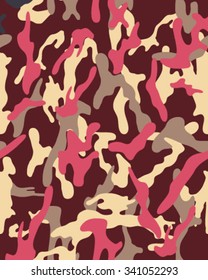Camouflage pattern, seamless vector wallpaper
