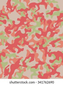 Camouflage pattern, seamless vector wallpaper