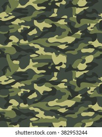 Camouflage pattern, seamless vector wallpaper