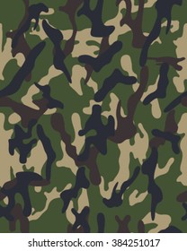 Camouflage pattern, seamless vector wallpaper