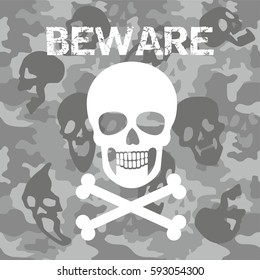 camouflage pattern skull, design t shirts