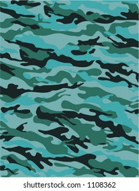 camouflage pattern - teal version