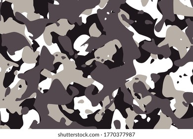 textura de patrón de camuflaje en fondo de tonos grises