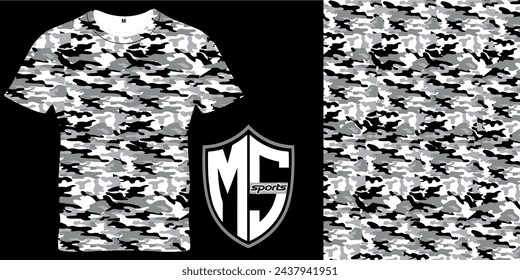 Camouflage pattern texture military camouflage repeats seamless army black white hunting