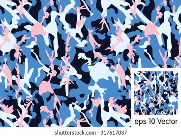 Camouflage pattern vector