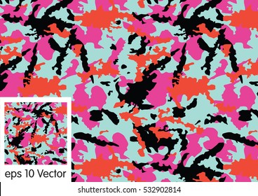 Camouflage pattern, vector

