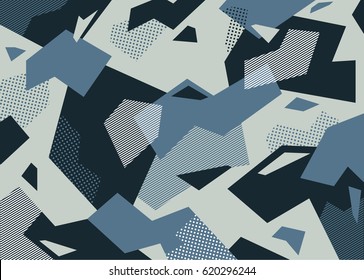 Camouflage pattern. Vector background