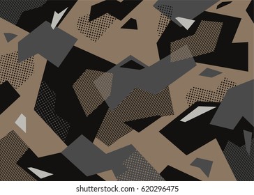 Camouflage pattern. Vector background