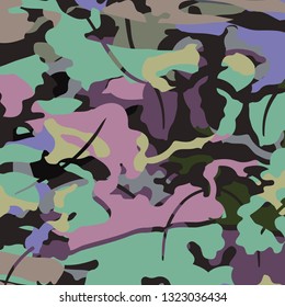 camouflage pattern, vector illustration