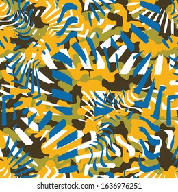 camouflage pattern, vector illustration. Fashionable wallpaper