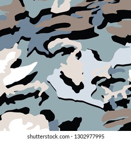 camouflage pattern, vector illustration.Military