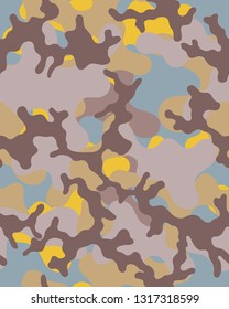 Camouflage pattern.Colorful background.Seamless wallpaper.Vector illustration.