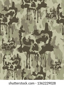 Camouflage pattern.Seamless wallpaper.Repeating background.Vector wallpaper.