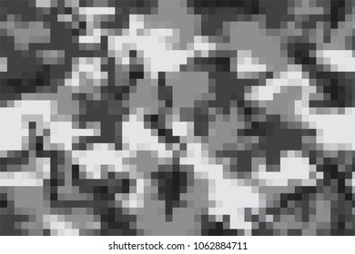 Camouflage pixel background.Vector camouflage pattern.